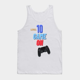 Level 10 unlocked game on gamer birthday Tank Top